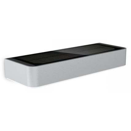 Steinel 052652 - Luminária solar LED com sensor XSolar SOL-O LED/1,5W 2x2000mAh IP44 prata