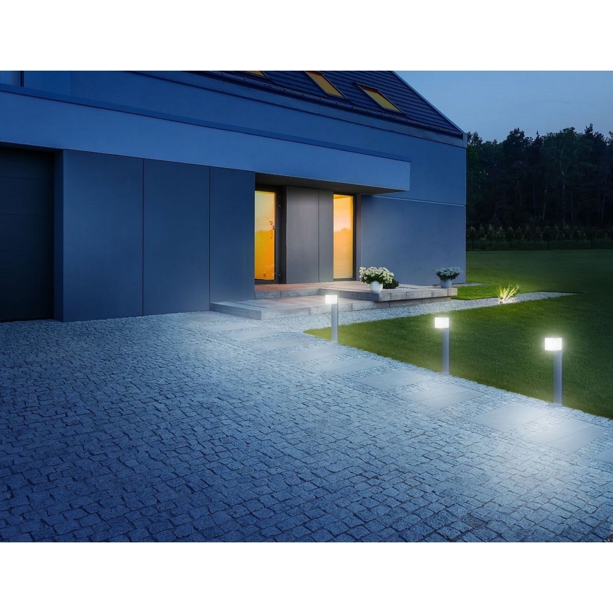 Steinel 055479 - Candeeiro exterior LED com regulação com sensor CUBO LED/9,5W/230V IP44 antracite