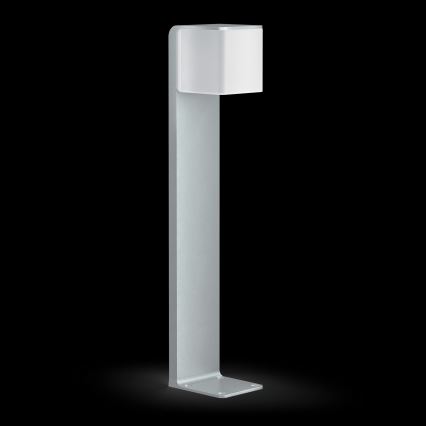 Steinel 055486 - Iluminação para poste exterior LED com sensor CUBO LED/9,5W/230V IP44 prateado