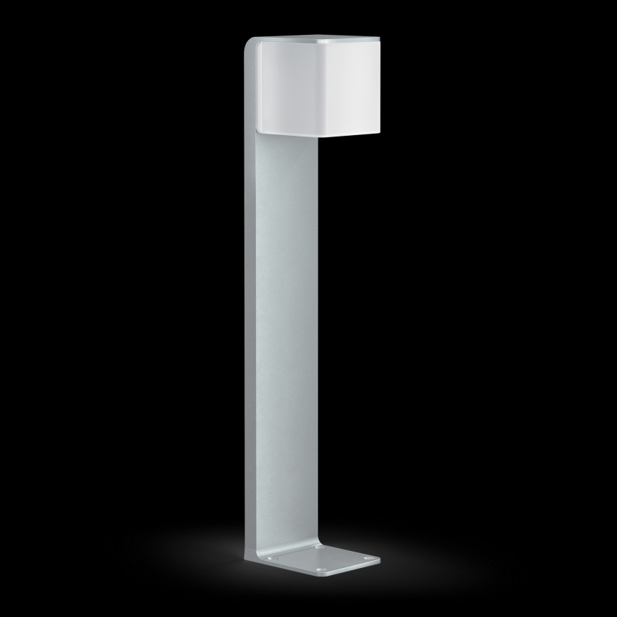 Steinel 055486 - Iluminação para poste exterior LED com sensor CUBO LED/9,5W/230V IP44 prateado