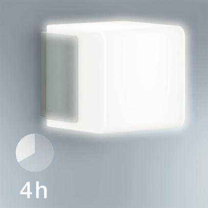 Steinel 055523 - Iluminação exterior LED com sensor L 835 LED/9,5W/230V IP44 prateado