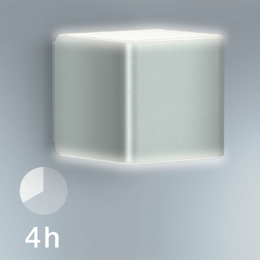 Steinel 055547 - Iluminação exterior LED com sensor L 840 LED/9,5W/230V IP44 prateado