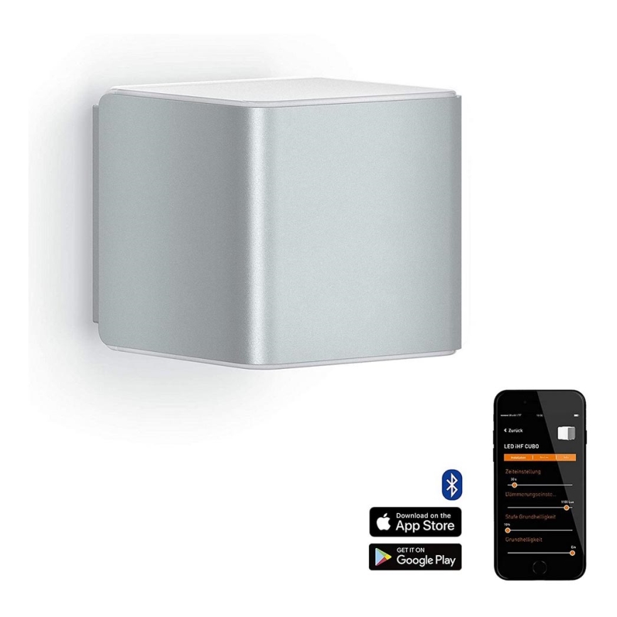 Steinel 055547 - Iluminação exterior LED com sensor L 840 LED/9,5W/230V IP44 prateado