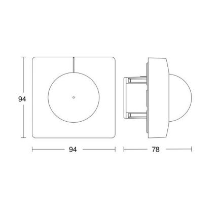 Steinel 055738 - Sensor de movimento IS 3180 DALI-2 APC branco