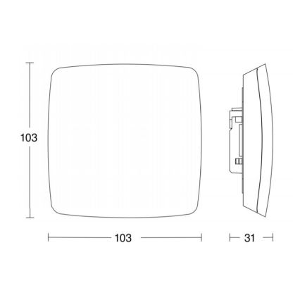 STEINEL 056339 - Sensor de movimento TRUE PRESENCE KNX