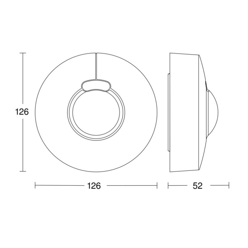 Steinel 057329 - Sensor de movimento HF 3360 DALI-2 IP54 redondo branco