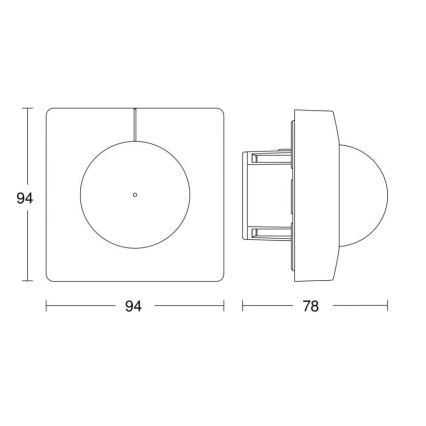 Steinel 057367 - Sensor de movimento IS 3180 DALI-2 IPD branco