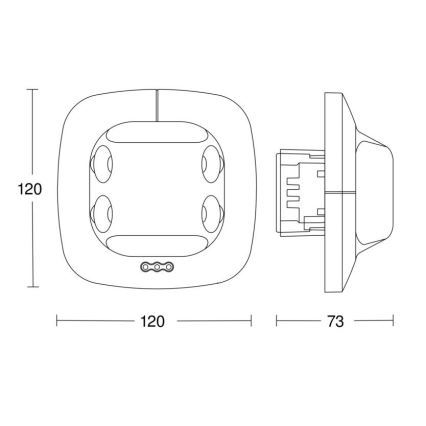 Steinel 057466 - Detetor de presença Dual US DALI-2 branco