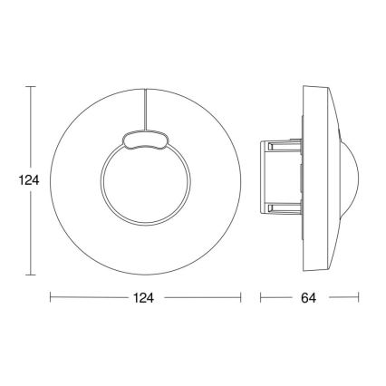 Steinel 058241 - Sensor de movimento HF 3360 V3 KNX redondo branco