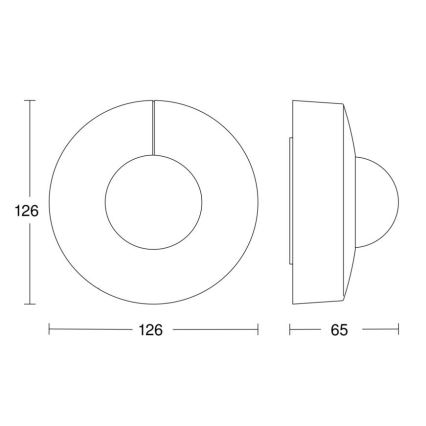 Steinel 058272 - Sensor de movimento IS 345 V3 KNX IP54 redondo branco