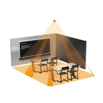 Steinel 058487 - Sensor de presença IR Quattro 8m V3 KNX branco
