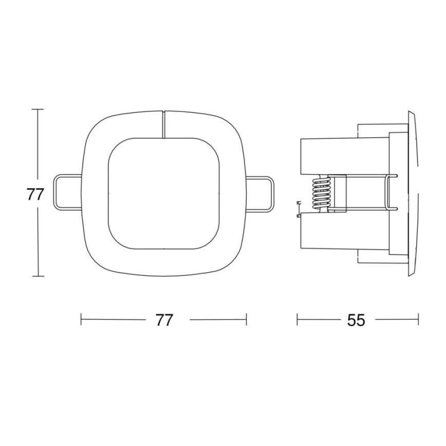 Steinel 058494 - Sensor de presença IR Quattro SLIM 4m V3 KNX branco