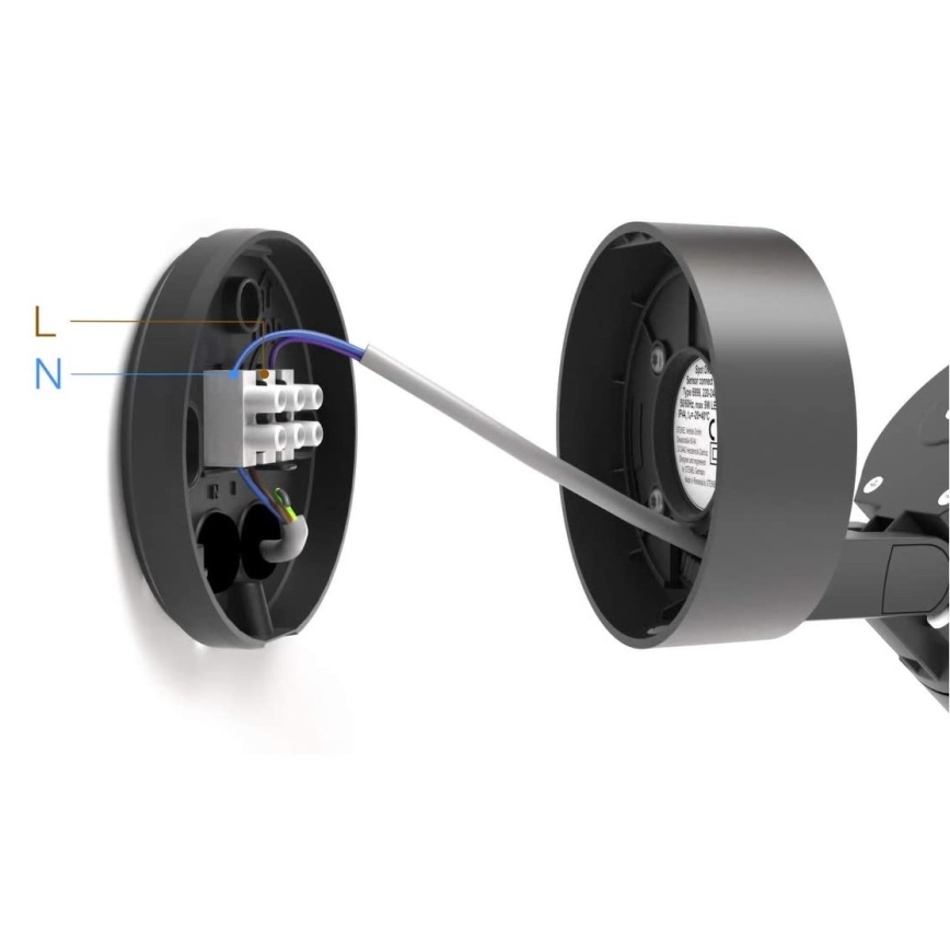 STEINEL 058630 - Iluminação de parede exterior LED com sensor SPOT ONE 1xGU10/7W/230V IP44