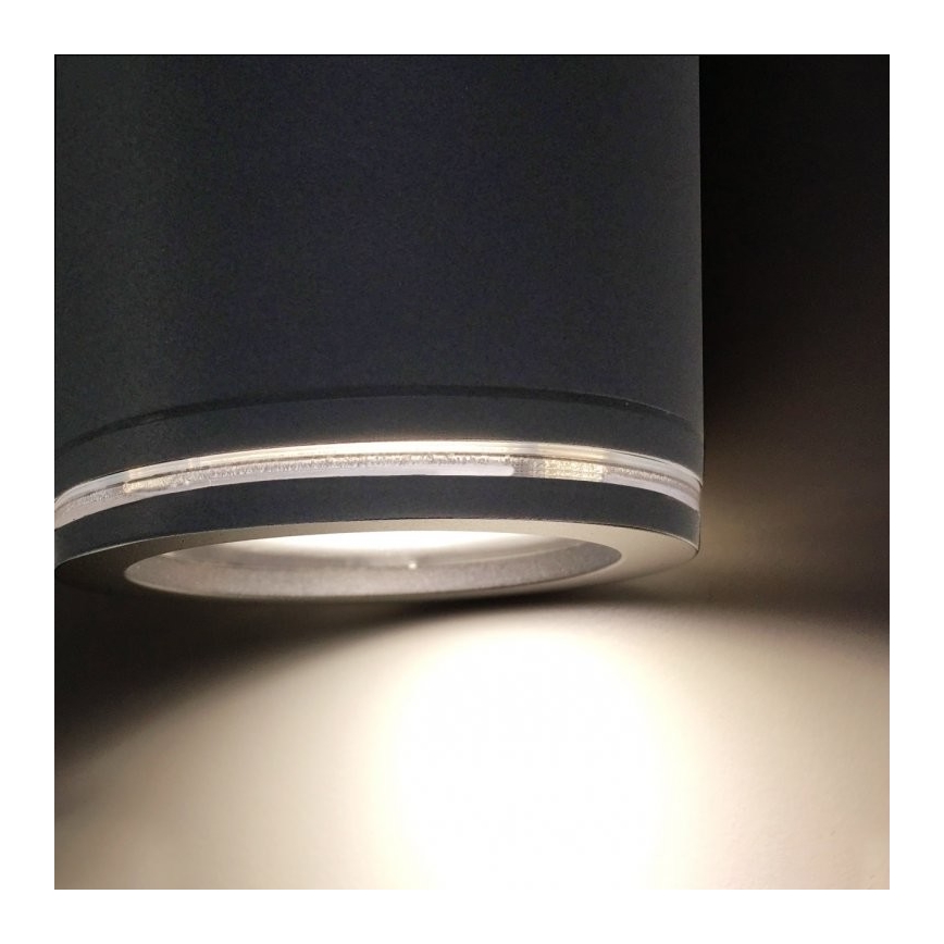Steinel 058647 - Iluminação exterior com sensor SPOT DUO 2xGU10/7,5W/230V IP44