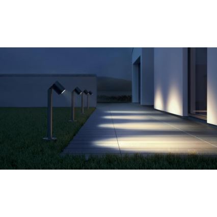 Steinel 058678 - Candeeiro exterior LED com sensor de crepúsculo SPOT WAY 1xGU10/7,86W/230V IP44 antracite