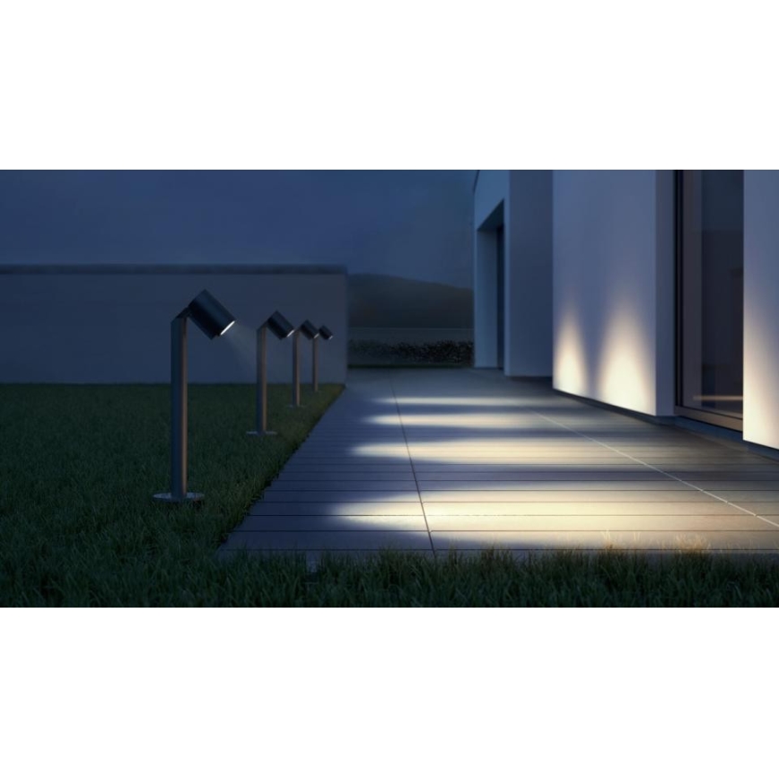 Steinel 058678 - Candeeiro exterior LED com sensor de crepúsculo SPOT WAY 1xGU10/7,86W/230V IP44 antracite