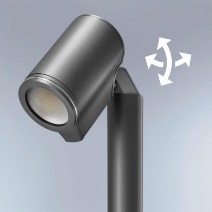 Steinel 058678 - Candeeiro exterior LED com sensor de crepúsculo SPOT WAY 1xGU10/7,86W/230V IP44 antracite