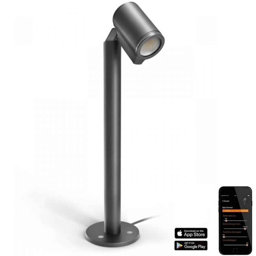 Steinel 058678 - Candeeiro exterior LED com sensor de crepúsculo SPOT WAY 1xGU10/7,86W/230V IP44 antracite