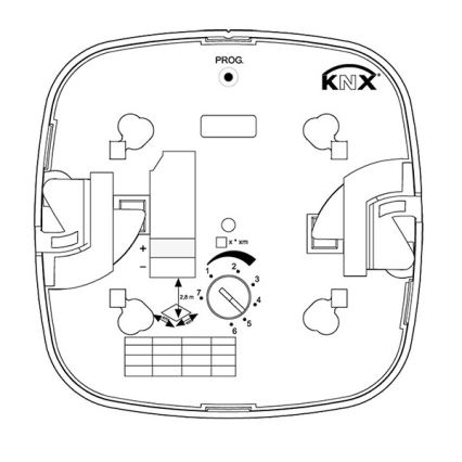 Steinel 059477 - Detetor de presença Dual HF KNX branco