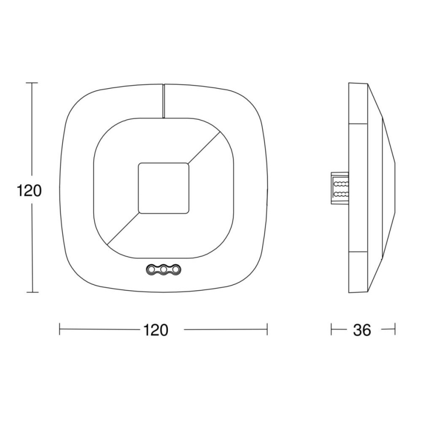 Steinel 059484 - Detetor de presença HF 360 V3 KNX branco