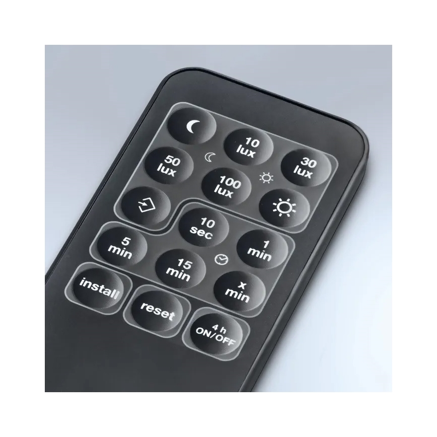 Steinel 059538 - Sensor de movimento SensIQ IP54 preto + controlo remoto