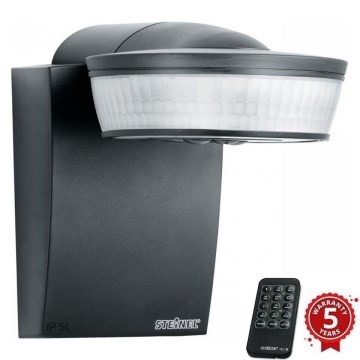 Steinel 059552 - Sensor de movimento SensIQ IP54 antracite + controlo remoto