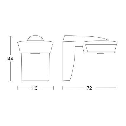 Steinel 059576 - Sensor de movimento SensIQ IP54 branco + controlo remoto