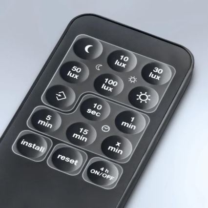 Steinel 059606 - Sensor de movimento SensIQ S IP54 preto+ controlo remoto