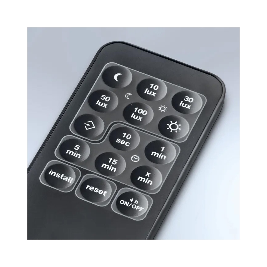 Steinel 059606 - Sensor de movimento SensIQ S IP54 preto+ controlo remoto