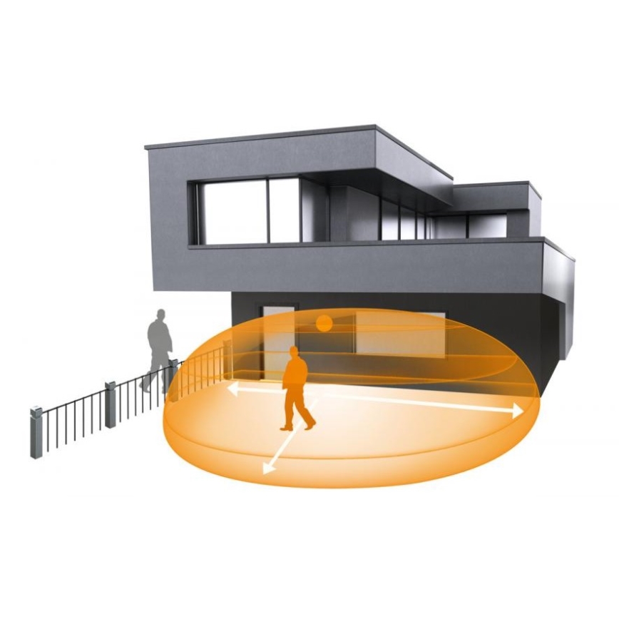 Steinel 059637 - Sensor de movimento iHF 3D KNX IP54 preto