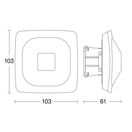 Steinel 064419 - Sensor de presença HF 360-2 BT IPD branco