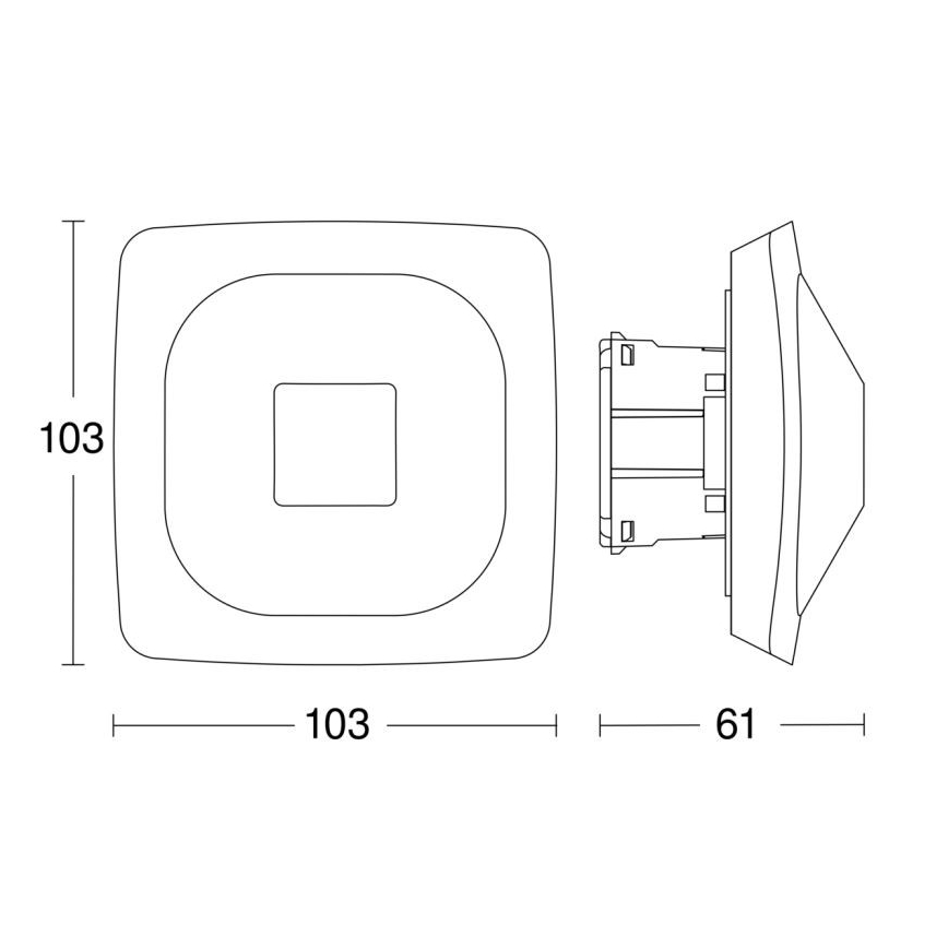 Steinel 064419 - Sensor de presença HF 360-2 BT IPD branco