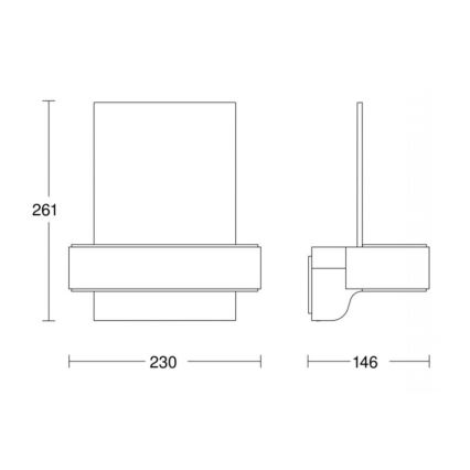 STEINEL 065713 - Número de Casa LED com sensor L820 LED/12,5W/230V IP44