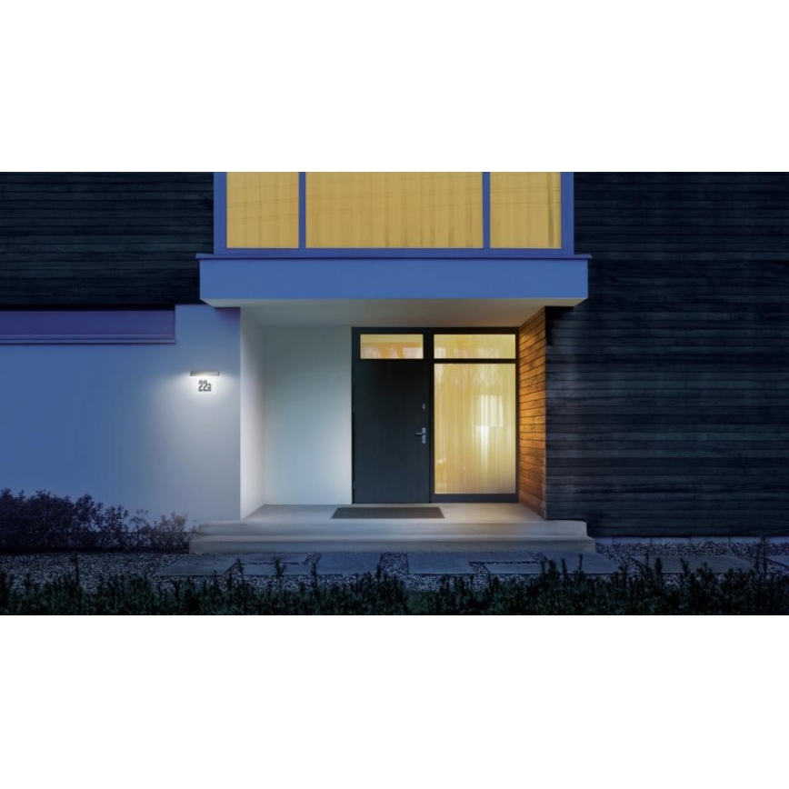 Steinel 065935 - Número de casa solar LED XSolar SOL-O HN LED/0,07W 2000 mAh IP44 antracite
