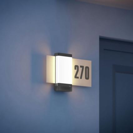 Steinel 067205 - Número de casa LED com sensor L270SC LED/7,8W/230V IP44
