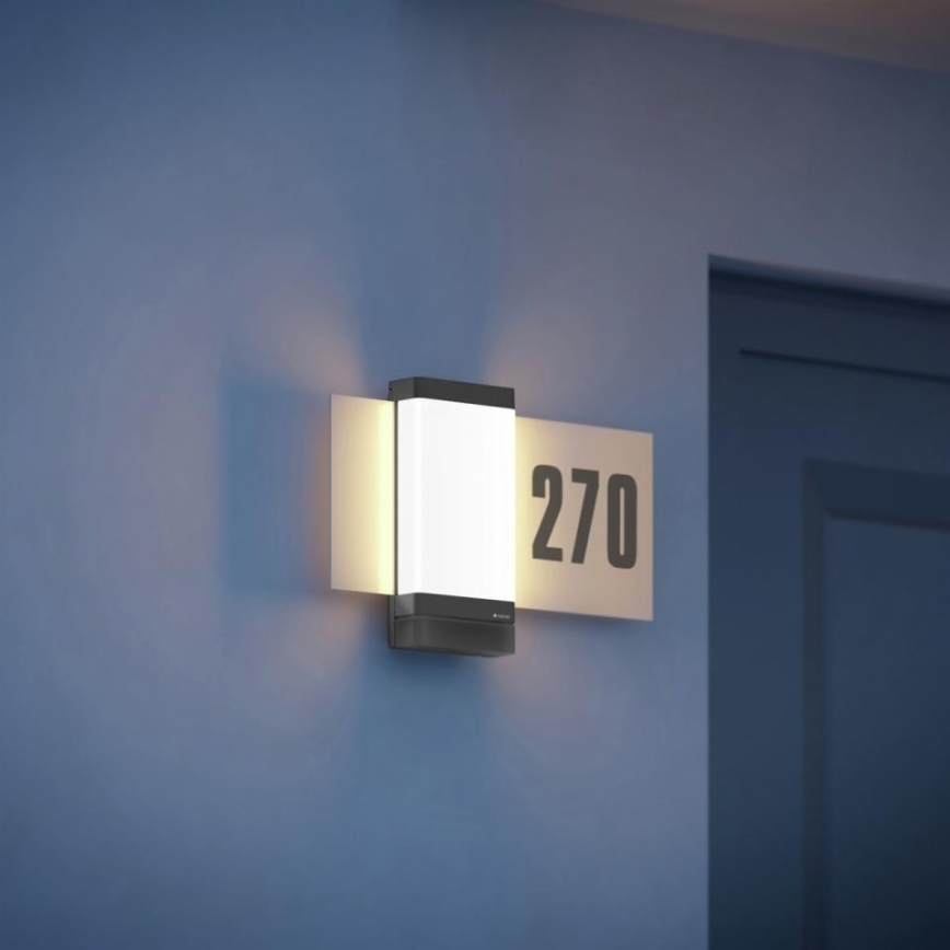 Steinel 067205 - Número de casa LED com sensor L270SC LED/7,8W/230V IP44