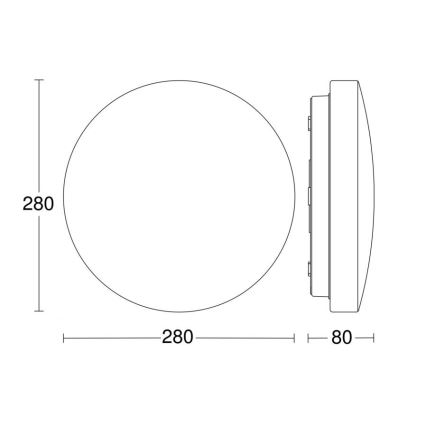 Steinel 069704- Iluminação de teto LED para casa de banho RSPRO P1 LED/8,2W/230V 3000K IP54