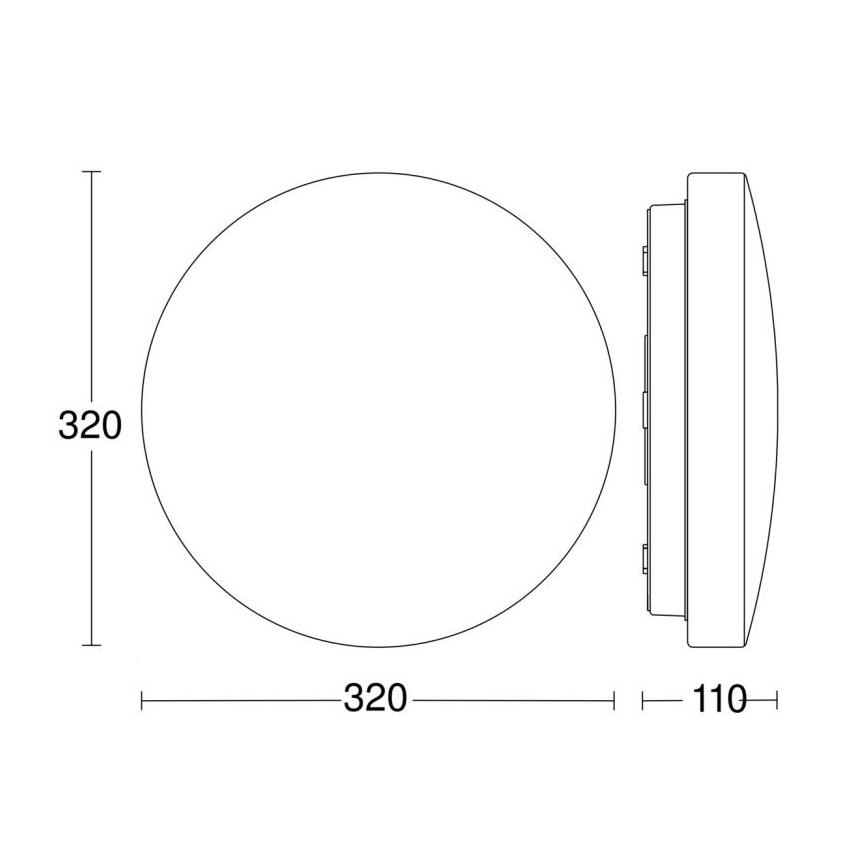 Steinel 069766- Iluminação de teto de casa de banho LED RSPRO P2 LED/14W/230V 3000K IP54
