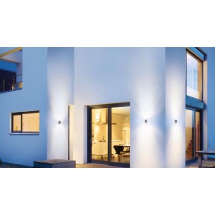 Steinel 078720- Iluminação de parede exterior LED L 910 LED/9,8W/230V IP44 antracite