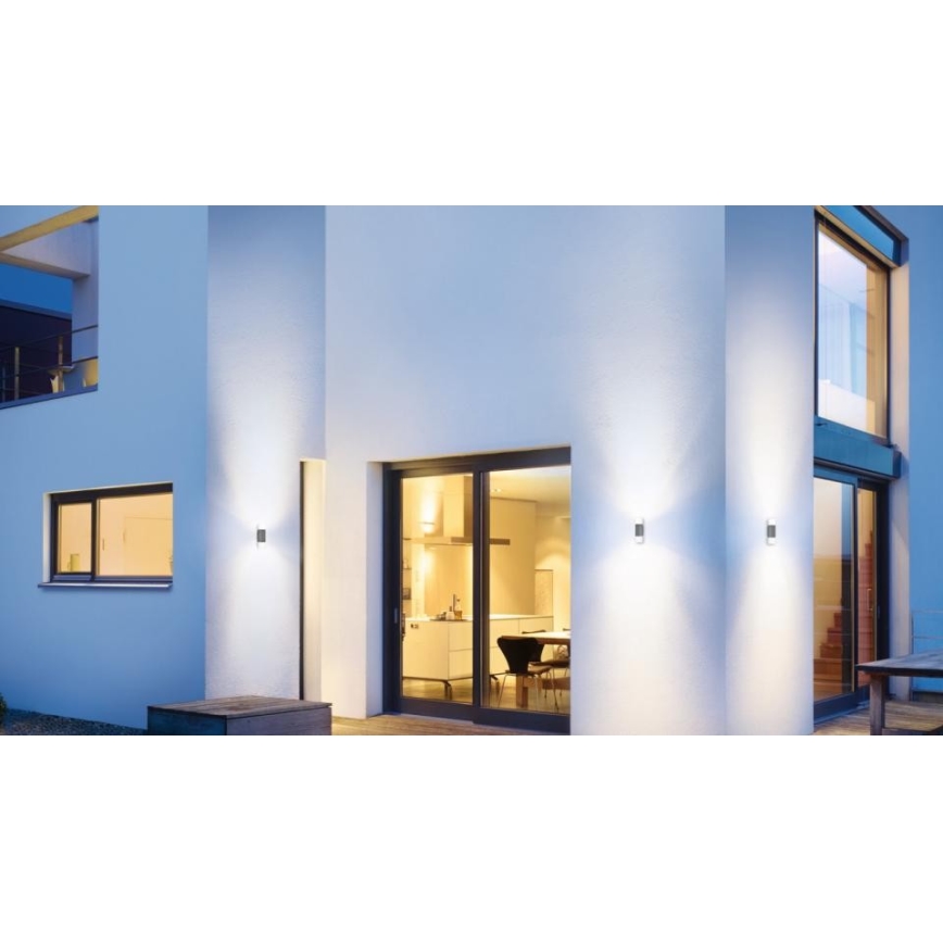 Steinel 078720- Iluminação de parede exterior LED L 910 LED/9,8W/230V IP44 antracite