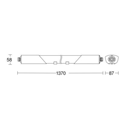 Steinel 079178 - Iluminação industrial LED com sensor RS PRO CONNECT 5100 SL LED/30W/230V IP66