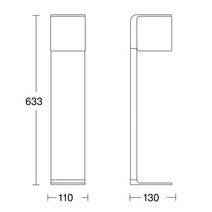 Steinel 079284 - Candeeiro exterior LED GL 80 C LED/9,1W/230V IP44 antracite