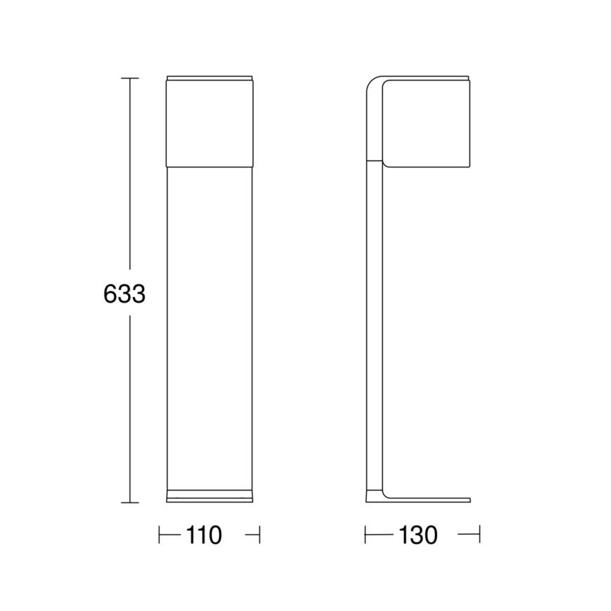 Steinel 079284 - Candeeiro exterior LED GL 80 C LED/9,1W/230V IP44 antracite