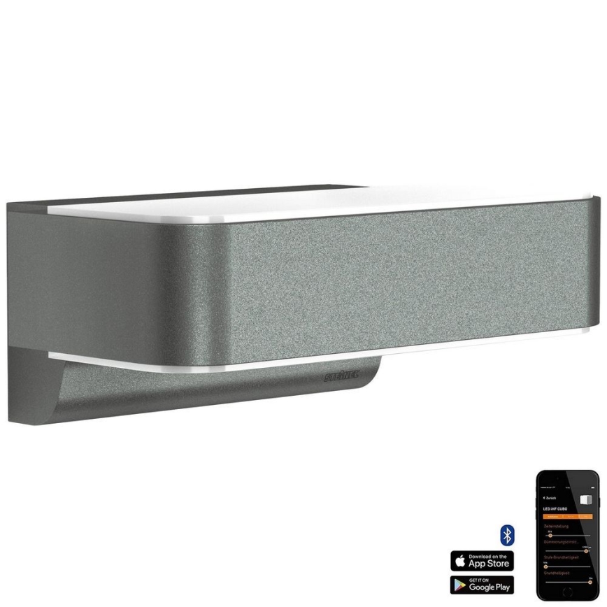Steinel 079307- Iluminação de parede exterior LED L810C LED/9,8W/230V IP44 antracite