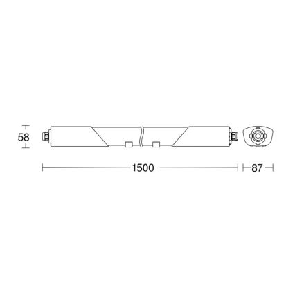 Steinel 079338-Iluminação industrial LED com sensor RS PRO5150 SC 5C 42W/230V IP66