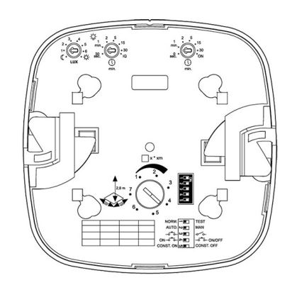 Steinel 079376 - Detetor de presença IR Quattro HD 24m DALI-2 APC branco