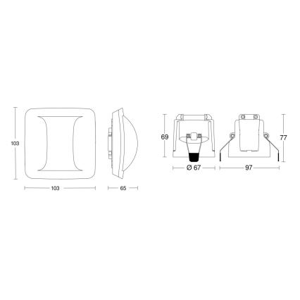 Steinel 079475 - Detetor de presença Hallway KNX branco