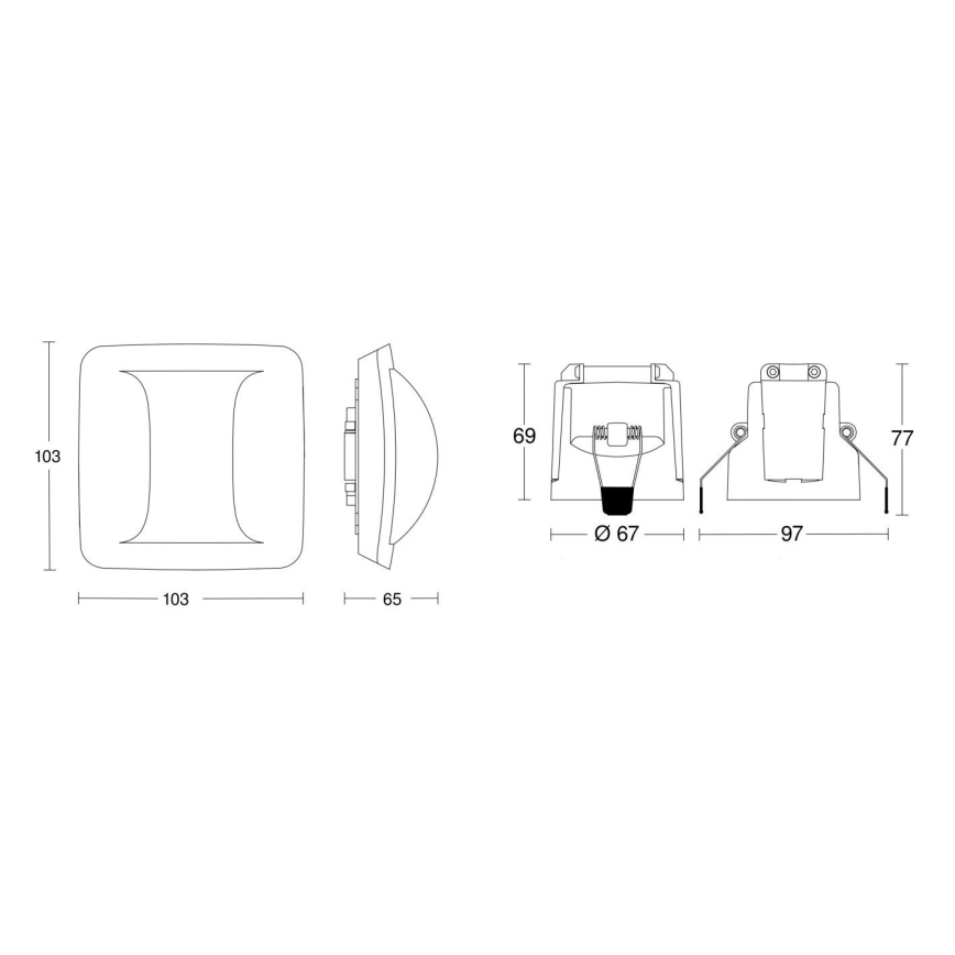 Steinel 079475 - Detetor de presença Hallway KNX branco
