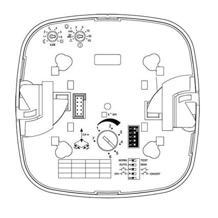 Steinel 079482 - Detetor de presença Dual HF COM1 branco