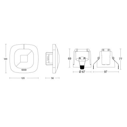 Steinel 079512 - Sensor de presença HF 360 COM1 branco